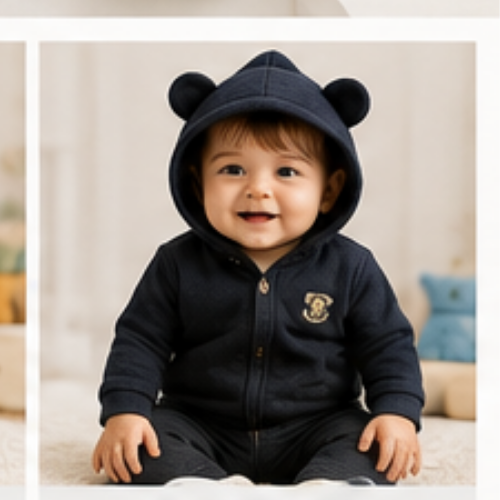 Olivia Clothing Store boys’ black winter hoodie with bear-ear hood for kids Focus Keyword: olivia clothing store.